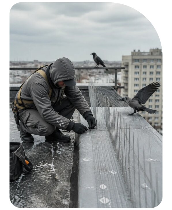 Защита от ворон под ключ в Воронеже по цене от 5371 р. | Сенат-Врн